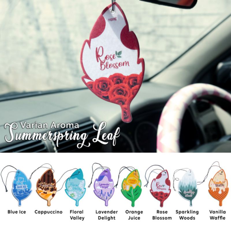 Parfum Mobil Dashboard Gantung / Pengharum Ruangan Kamar Toilet Wangi Tahan Lama / Summerspring Leaf Car Freshener