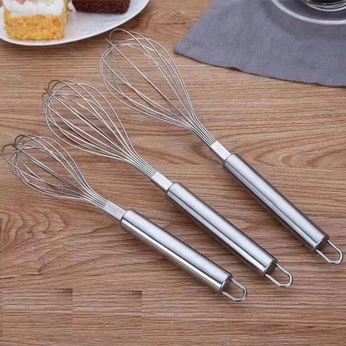 Pengocok Telur Kocokan Telor Manual Stainless Spiral Tebal Hand Mixer Egg Whisk Adonan Kue Stainles