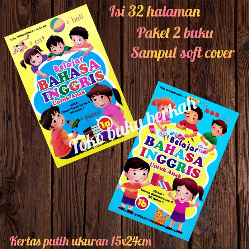 buku belajar bahasa inggris isi 2 buku 1a &amp;1b (15x24 cm)