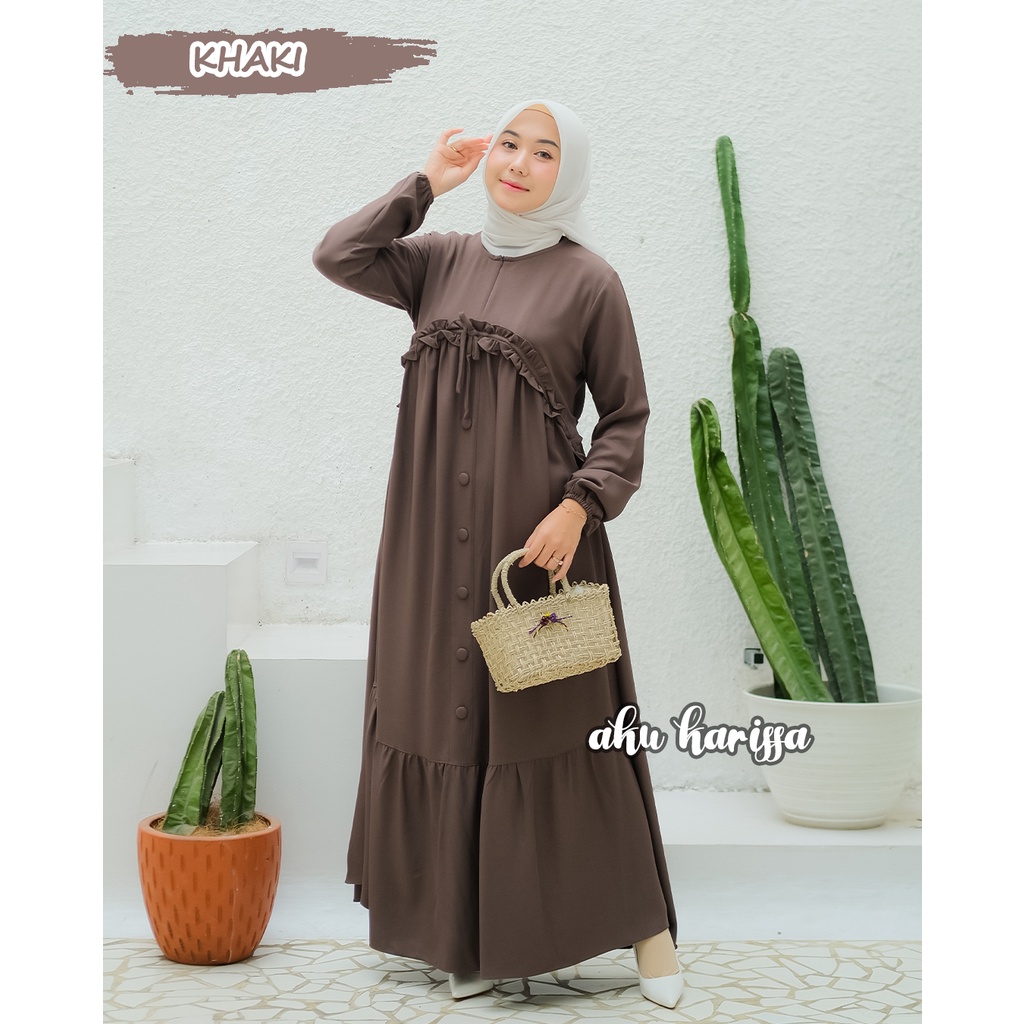 Rasmia Dress Aku Karissa - Gamis Polos Terbaru Akukarissa