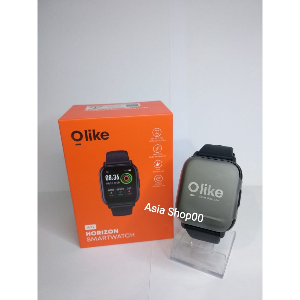 Olike Smartwatch Horizon HD Full Touch Screen Real Time temperature IP67 20 Days Stand By Time W12