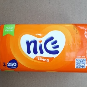 tissue Nice 250 sheet facial soft pack 2ply tisu (no.133 A)