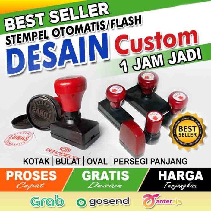 

Stempel Flash/stempel otomatis/Lunas/custom/logo MURAH, BAGUS & CEPAT - TINTA