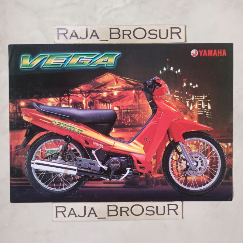 Poster brosur katalog flyer jadul lawas Yamaha Vega 2000
