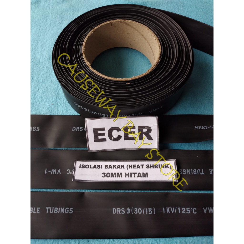 Jual Isolasi Bakar Heat Shrink Mm Hitam Eceran Harga Per Meter Shopee Indonesia