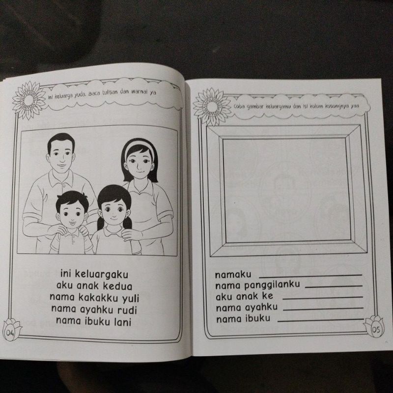 buku ayo belajar membaca 1&amp;2 38 halaman (19x27cm)