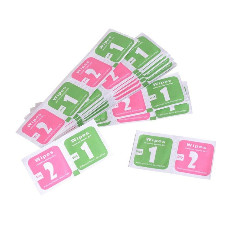 TISSUE TISU TEMPERED GLASS PEMBERSIH KACA LAYAR HP DRY &amp; WET TISU TISU ANTI GORES HP