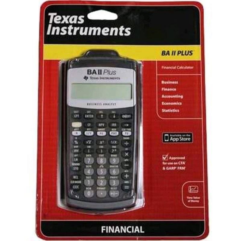 Texas Instrument BA II Plus Financial Calculator Kalkulator Kuliah