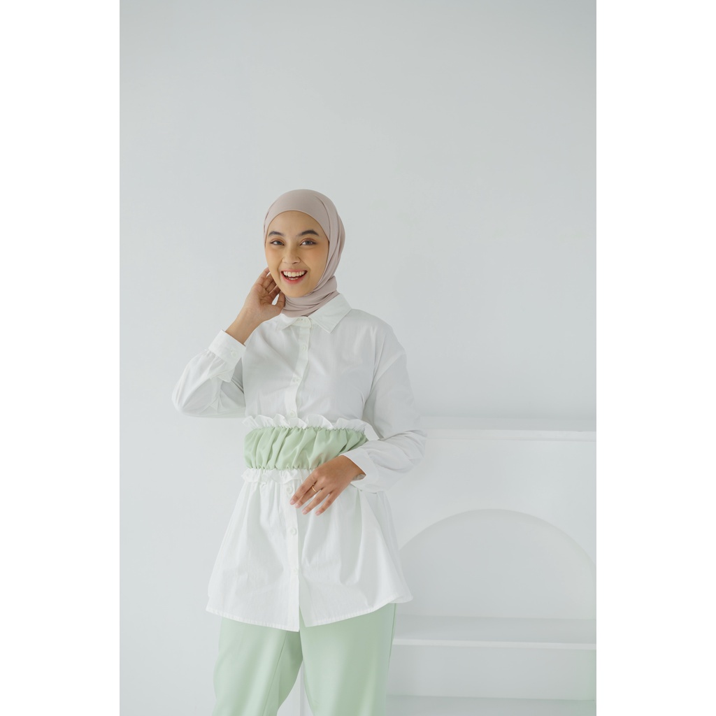 BEFAST - ZRX OOTD Setelan FILIAN / Set Kira / Oneset Wanita Keluaran Terbaru / Set Atasan Lengan Panjang+Bwahan Celana Panjang / Pakaian Casual Wanita / Oneset Polos Formal / Fashion Wanita Modis / Oneset Trendy / Termurah / Outfit Wanita Hijab