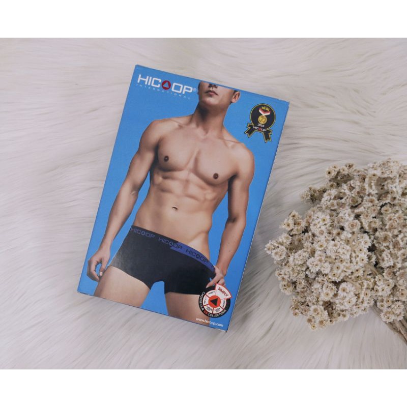 HICOOP CELANA DALAM PRIA BOXER KATUN SPANDEX UNDERWEAR
