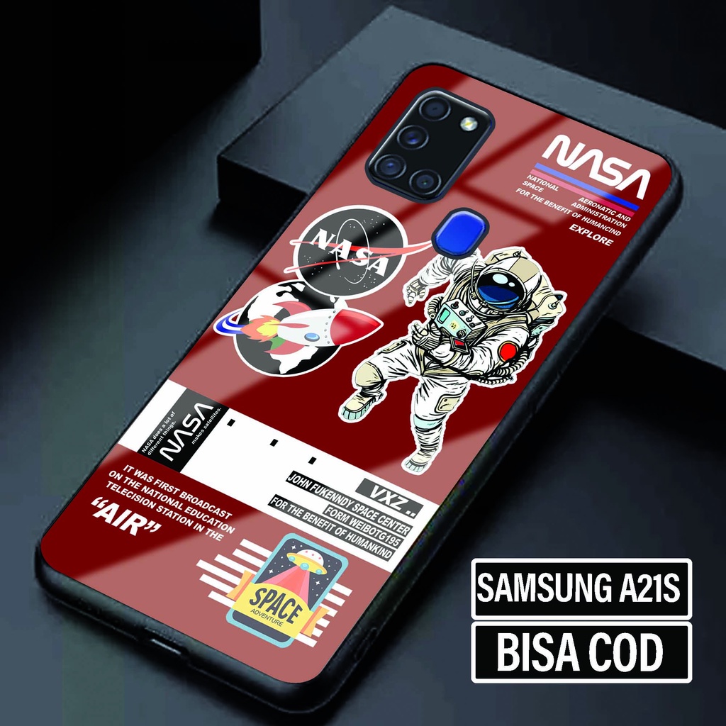 Hardcase Glossy Samsung A21S [ Nasawarna ] - Softcase Glossy Samsung A21S - Softcase Dove Samsung A2