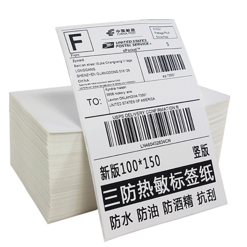 

PTYES Kertas Thermal Label Barcode 100 x 150 mm ukuran A6 isi 500pcs
