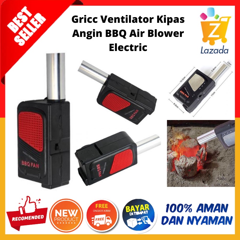 Kipas Angin Air Blower Fentilator Electric Udara Portabel Kipas Angen Barbeque Barbequ BBQ Bakar Ika