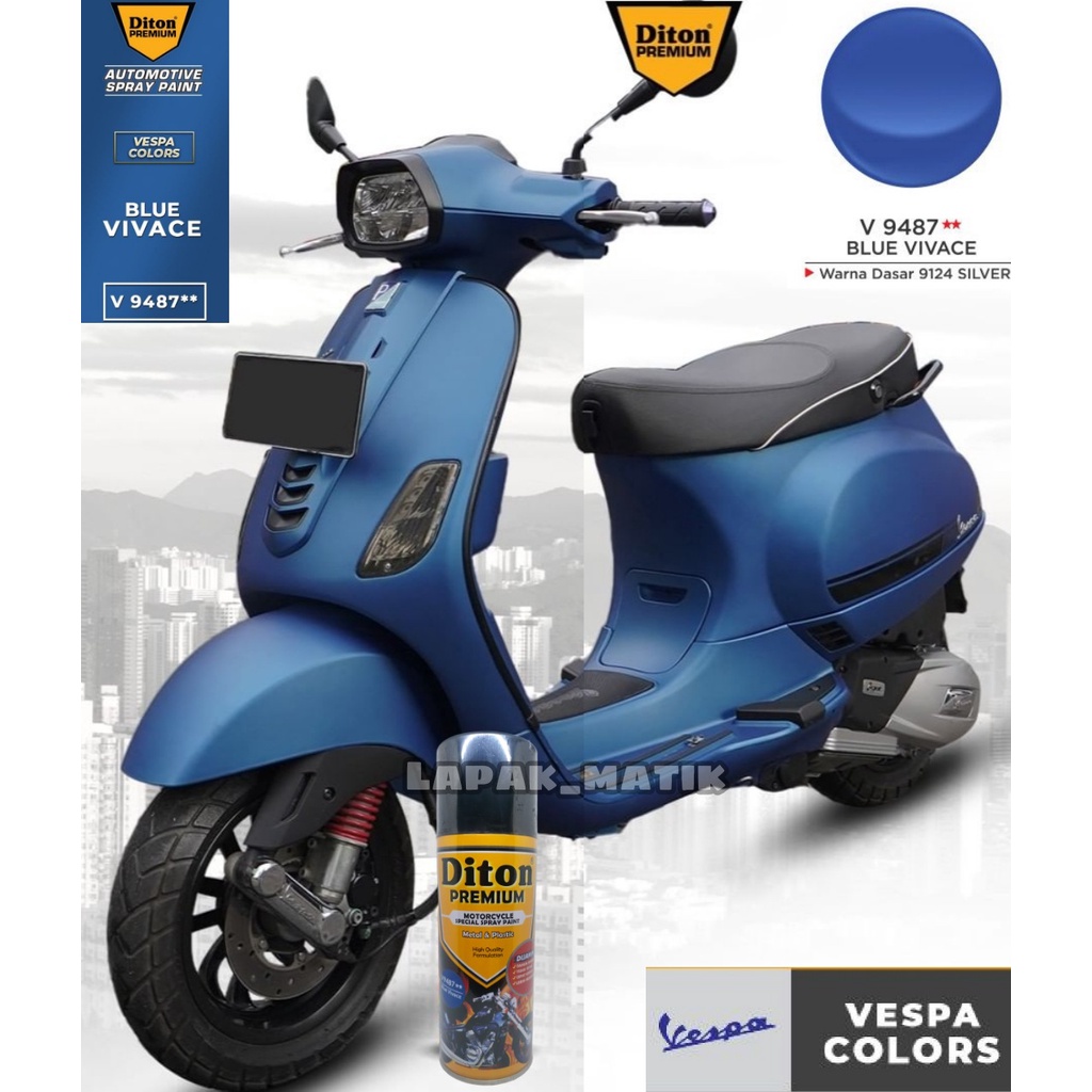 Pilok DITON PREMIUM BIRU VESPA BLUE VIVACE V9487 400mL