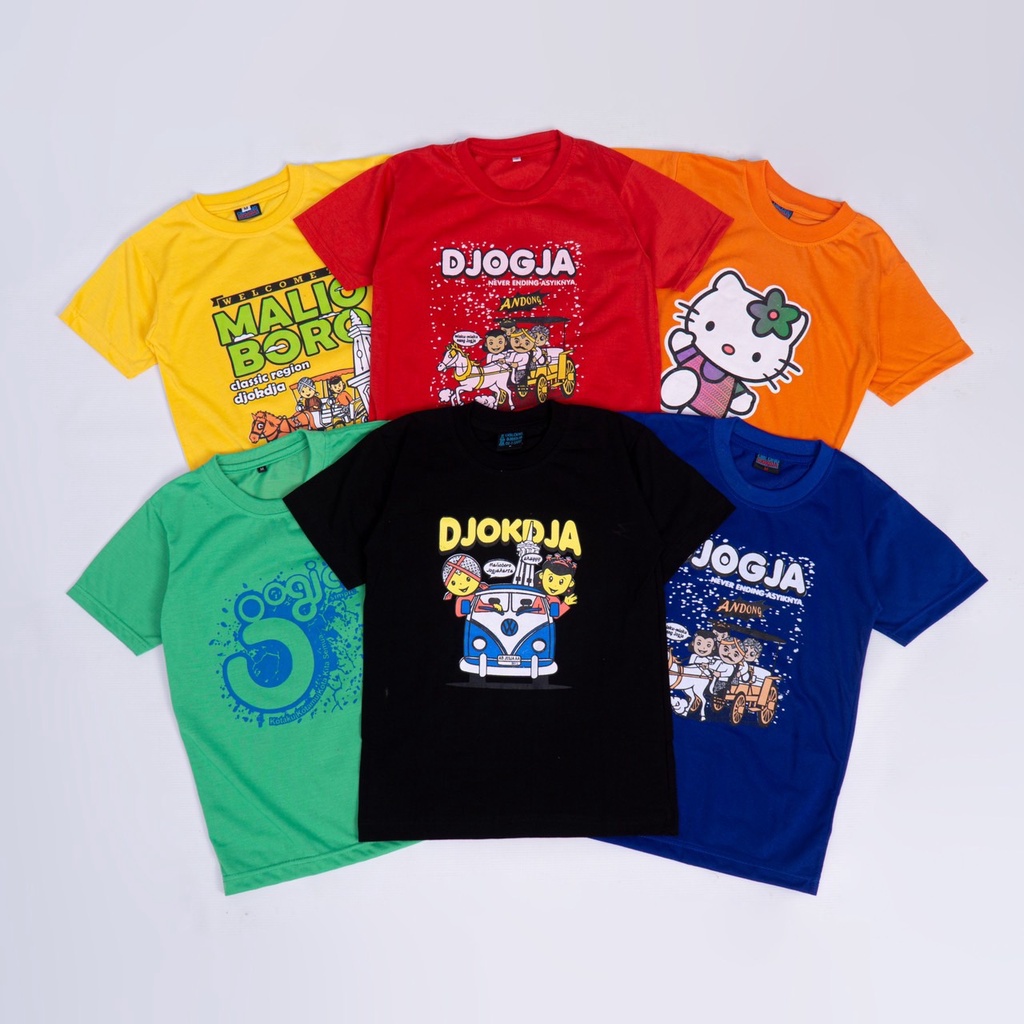 [SUPPLIER] KAOS ANAK JOGJA / KAOS ANAK MALIOBORO / KAOS OLEH-OLEH JOGJA / KAOS ANAK