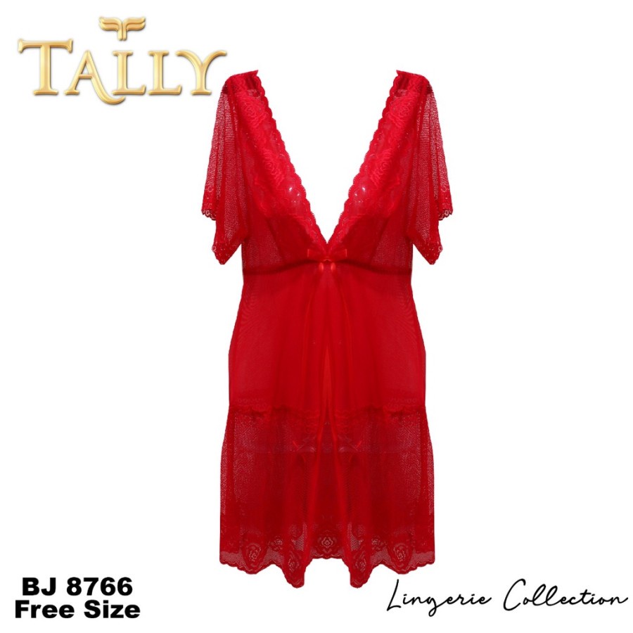 Tally Sexy Lingerie Baju Tidur Premium Bahan Lace Brokat Halus Bj 8766