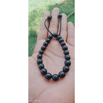 Gelang kayu bertuah galih kelor hitam kalimantan