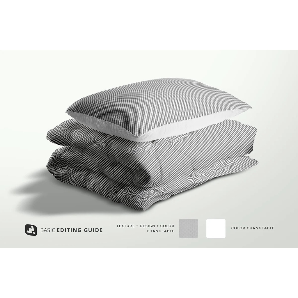 Duvet Pillow Case Mockup