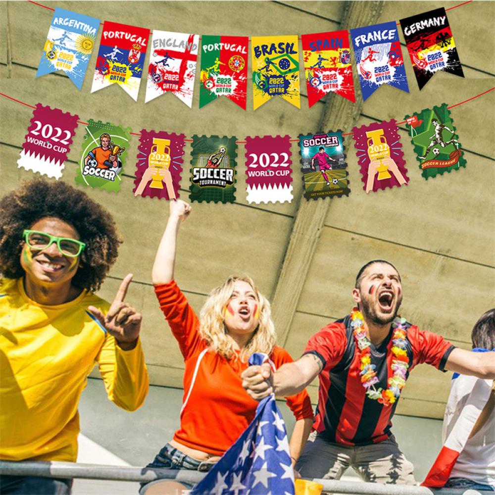 Timekey Banner Bendera Negara Peserta Piala Dunia 2022 Qatar Untuk Dekorasi Rumahbarclub N6V1