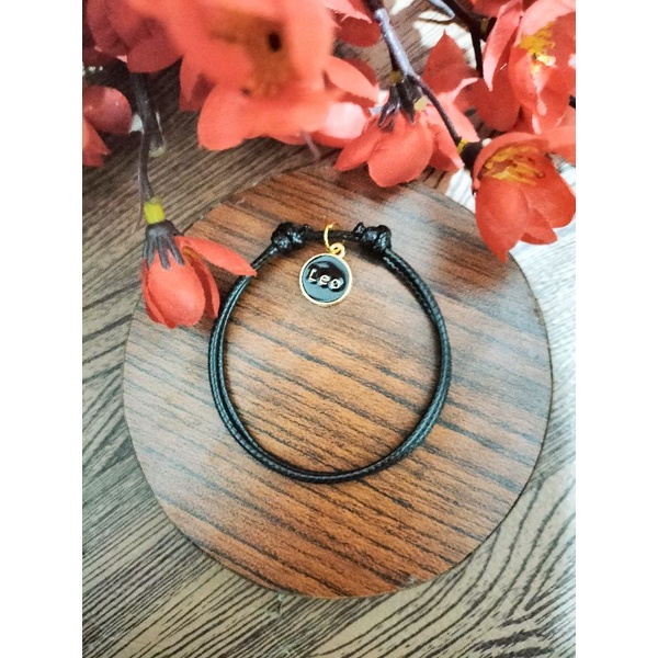 Gelang Tali Hitam Zodiak / Gelang Zodiak Epoxy