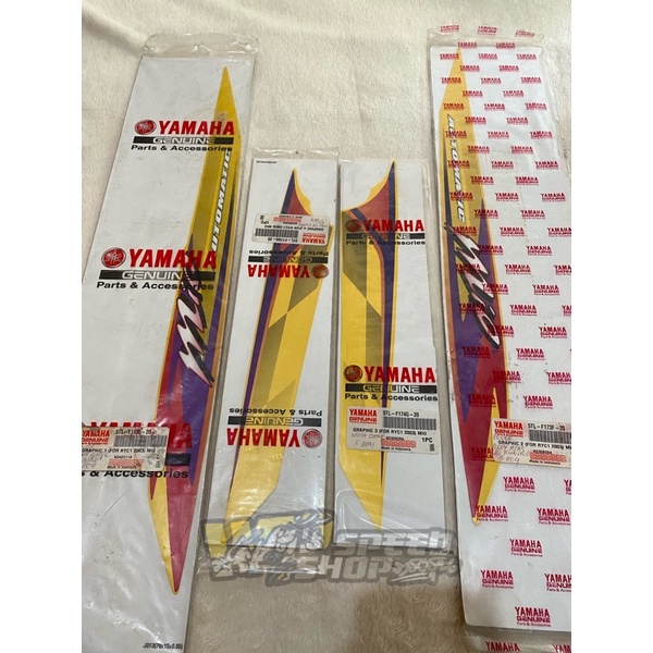 striping mio sporty kuning 2004 original