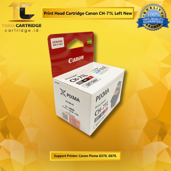 Head Catridge CH71L CH 71L CH-71L Lieft Refill Grey Black Red Printer G570 G670 Original