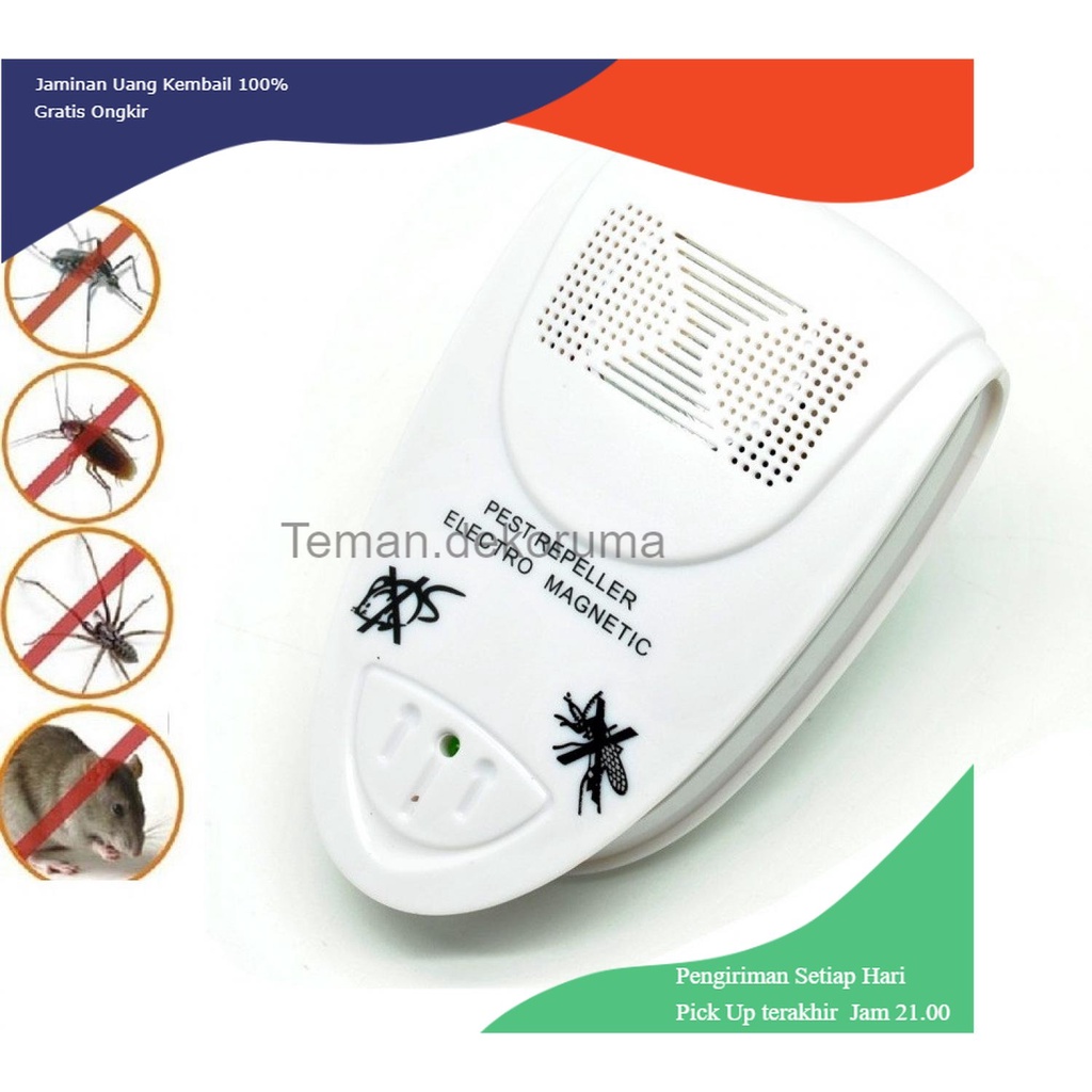 TD - PRW Bug Scare Ultrasonic Rat Pest Control Repeller Anti Nyamuk - HOE0065