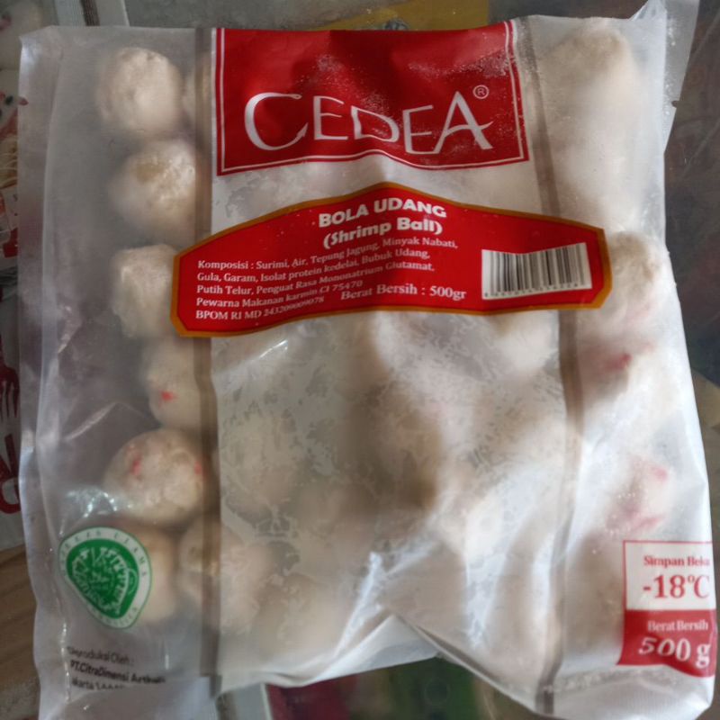 

FAFAFROZEN - CEDEA Bakso Udang 500 gram