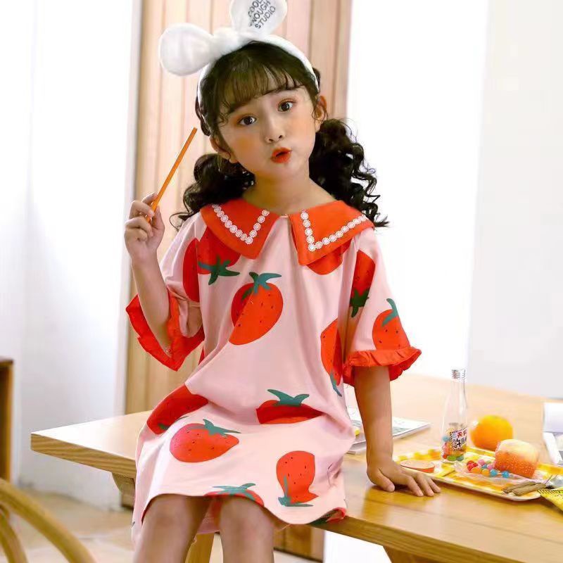 DASTER RENDA IMPORT ANAK | DRESS IMPORT ANAK USIA 3-13TAHUN | DRESS ANAK KATUN IMPORT C19-A