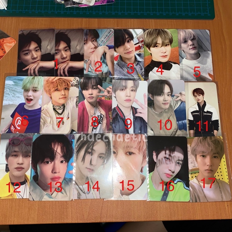 Photocard Jeno Empathy Reality Boboan Binder universe hello ver bene ygm, Chenle wgu we go up jewel 