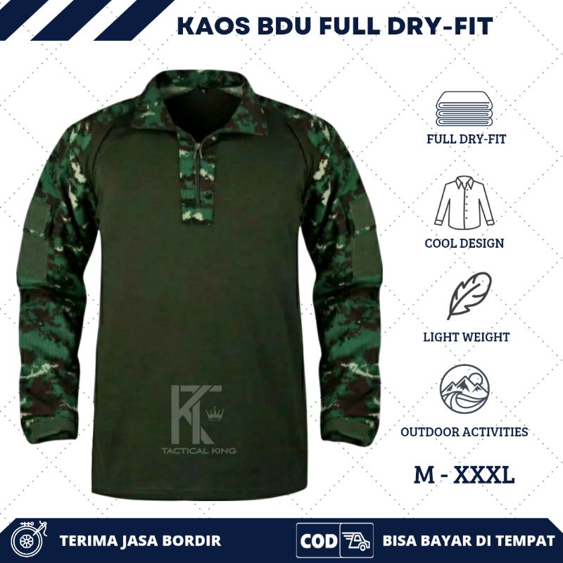 kaos BDU tactical dryfit/kaos tactical BDU/kaos loreng army