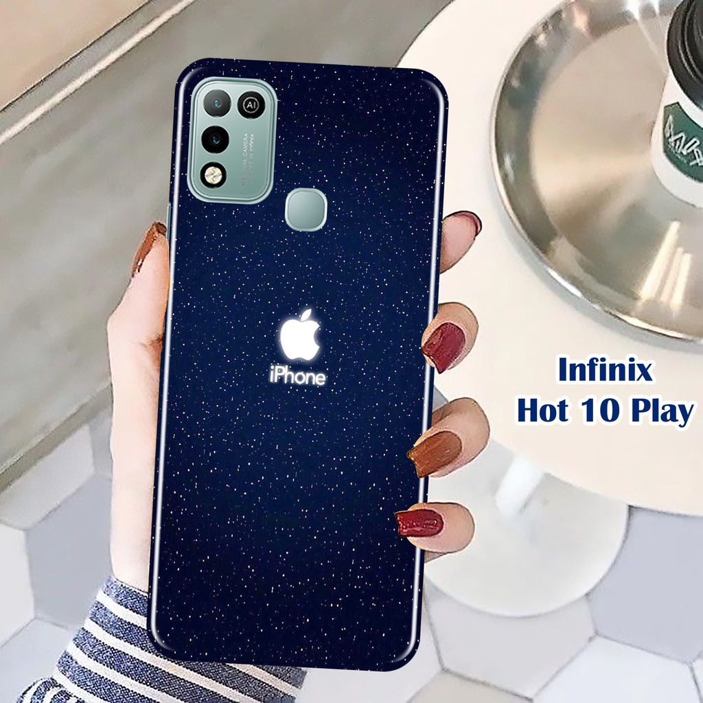 [H52] Case INFINIX HOT 10 PLAY - Fashion Case Motif Iphone Logo - Hardcase Fullprint For All Type Handphone - Kesing Doft 3D INFINIX Hot 10s Hot 10 Play Hot 9 Play Hot 10 Hot 9 Hot 8 Smart 5 Smart 4 Note 10