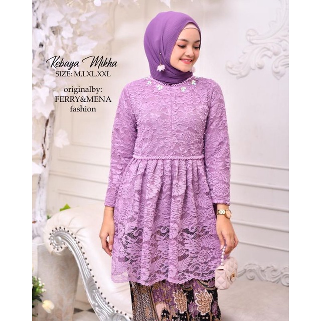 TUNIK MIKHA // BAHAN BRUKAT MIX PAYET MUTIARA // By Ferry Mena