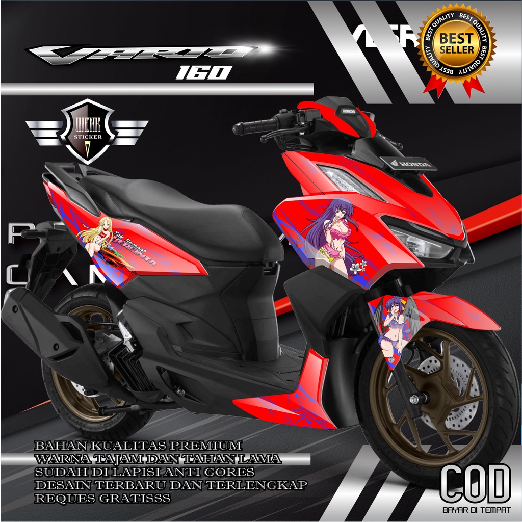 DECAL STICKER VARIO 160 CEWEK SEXY, GADIS SEXY ANIME