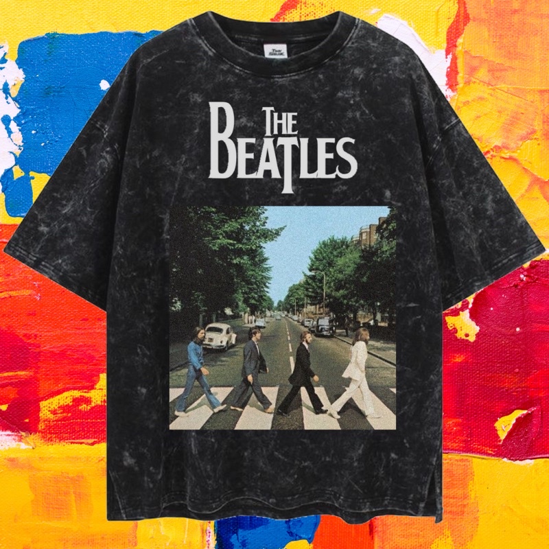 LASTHOPE 'THE BEATLES' OVERSIZE T-SHIRT / KAOS WASHING / KAOS DISTRO THE BEATLES / KAOS OVERSIZE PRE