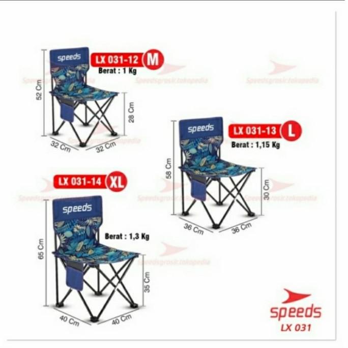 Kursi Lipat Outdoor Portable Kursi Camping Speed ( Xl)