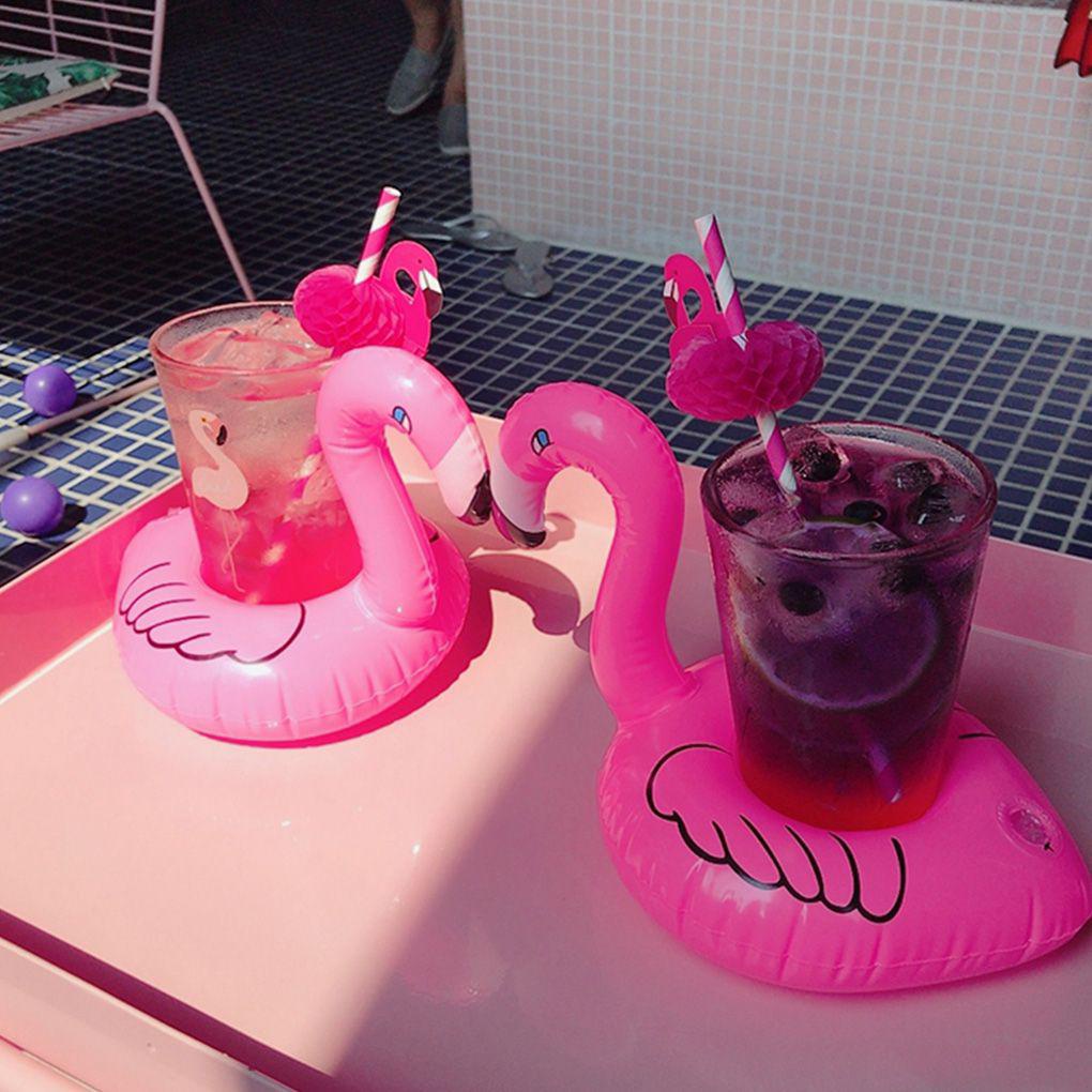 Inflatable Cup Holder Berbentuk Renang Coaster Pesta Reusable Inflation Stand Dewasa Melayani Organizer Minuman