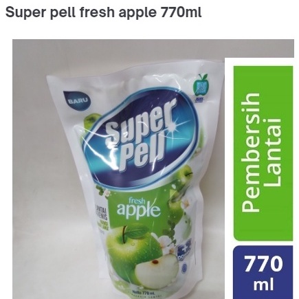 SUPER PELL PEMBERSIH LANTAI APPLE  REFILL 770ML