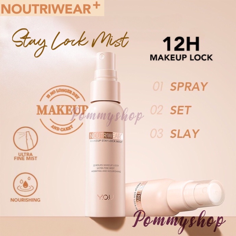 Kosmetik You Noutriwear + Make Up Stay Lock Mist