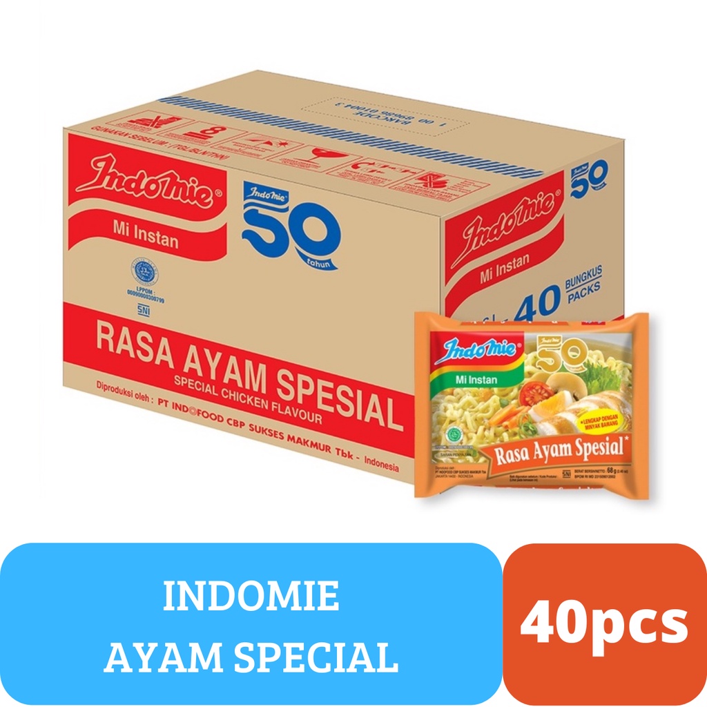 

Indomie 1 Dus Ayam Spesial Isi 40 Pcs
