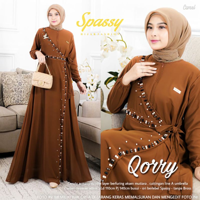 QORRY DRESS ORIGINAL BY SPASSY // Gamis Umbrella Kekinian Terbaru Best Seller