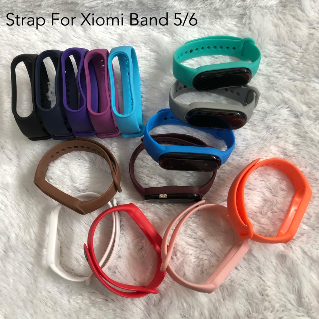 Strap Silikon Xiaomi Band 5/6  Tali Jam Xiaomi Smartband