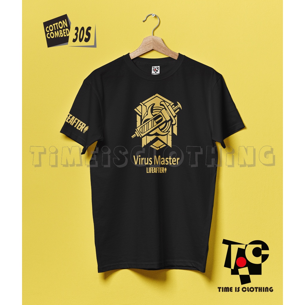 Kaos Baju Obral Combed 30 Distro LIFE AFTER GAMER kaos custom pria wanita