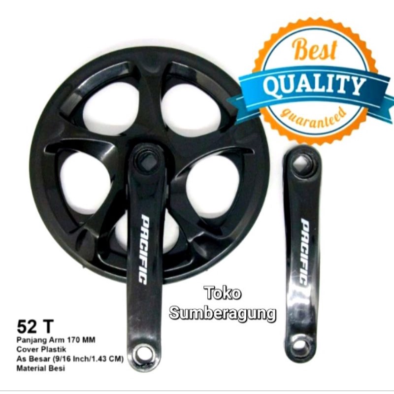 Crank sepeda lipat 52T Crank 52T Pacific Crank Minion Minitrek 52T Piringan 52T Pacific Gir G2 T Pac