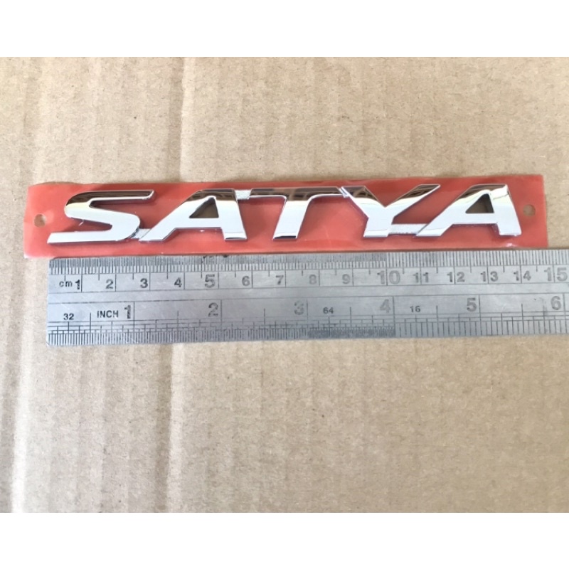 Emblem Tulisan Satya mobil Honda Brio Satya