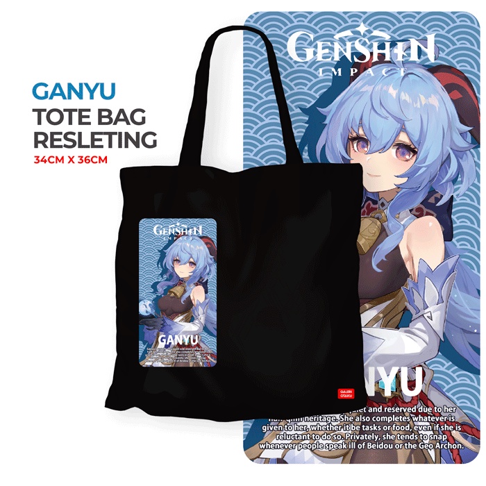 Galeri Otaku - Totebag Premium Genshin Impact Edition
