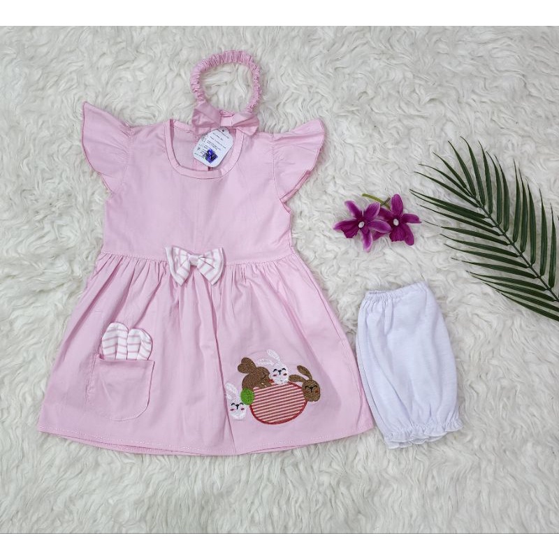 baju bayi perempuan set dres baby girl