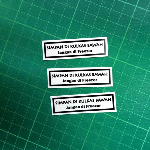 

Sticker Label simpan dilemari es Per pack