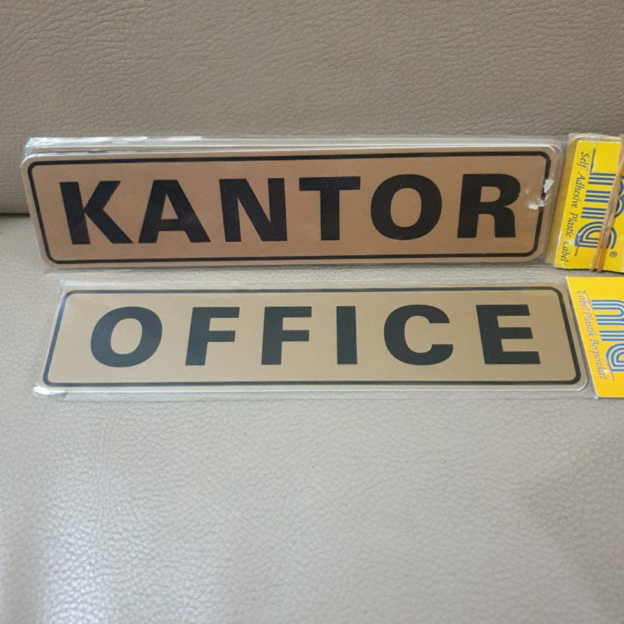 

Sign Board Signage Stiker Pintu Kantor atau Office Gold