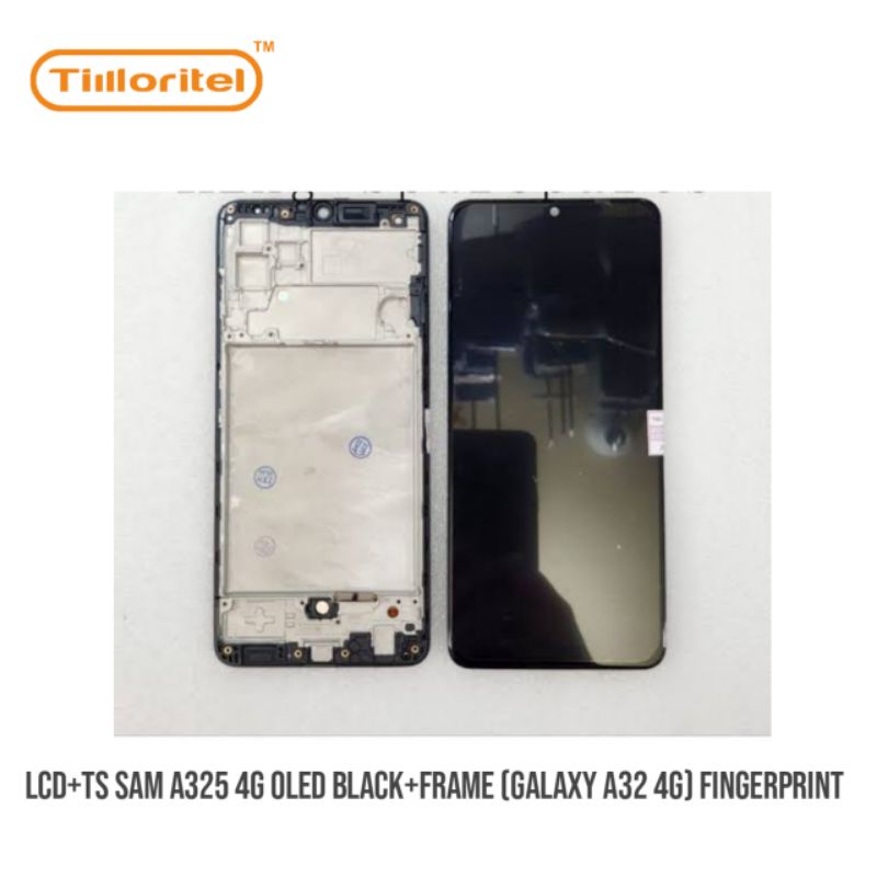 LCD+TS SAM A325 4G OLED BLACK+FRAME (GALAXY A32 4G) FINGERPRINT